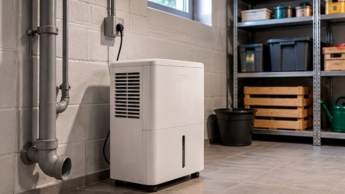 KI-generiertes Anwendungsbild: Luftentfeuchter automatisch schalten