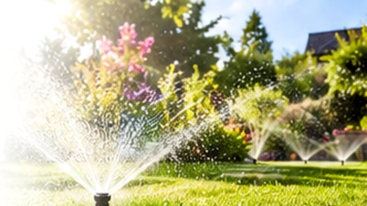 KI-generiertes Anwendungsbild: Wetteroptimierte Bewässerung